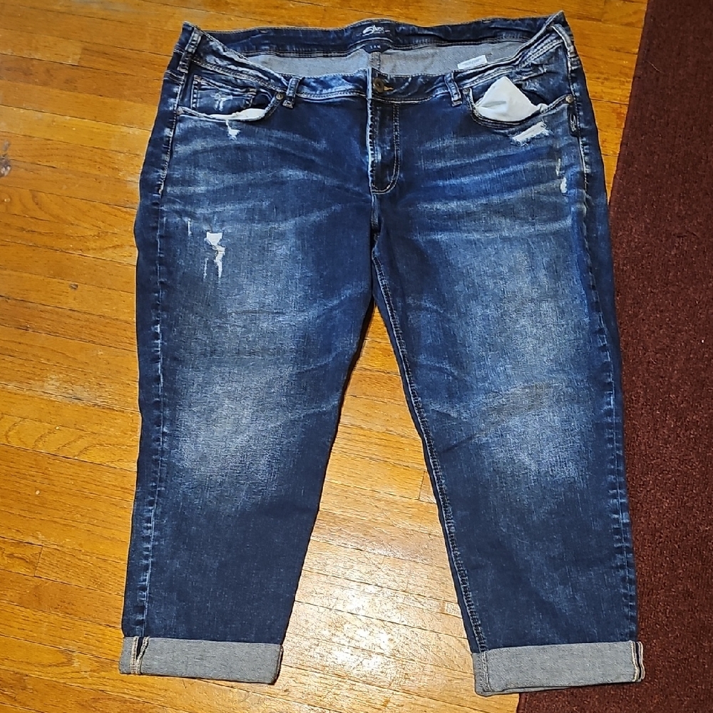 Silver Jeans Women's Dark Blue Ankle Jeans